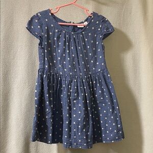 GAP Blue and White Polka Dot Casual Kids Dress
